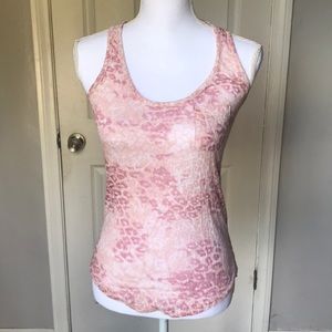 2 for $5 🍄 Pink leopard print tank top